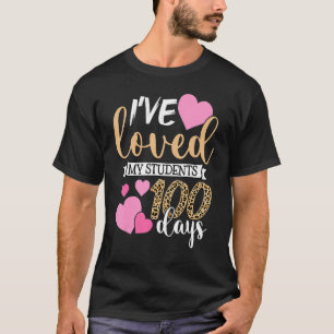 Camiseta Eu amei meus alunos 100 dias de professor de escol