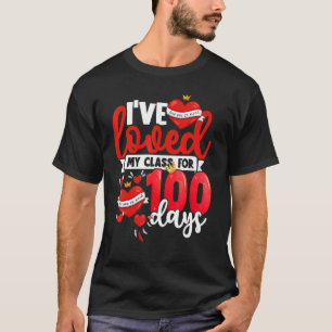 Camiseta Eu amei minha turma por 100 dias de professor de e