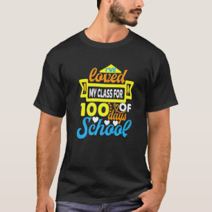 Camiseta Eu Amo 100 Dias De Escola Farto Aluno Professor