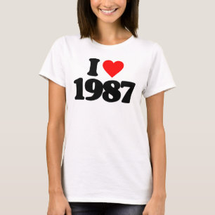 CAMISETA EU AMO 1987