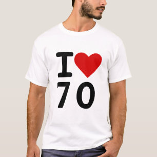 Camiseta Eu amo 70