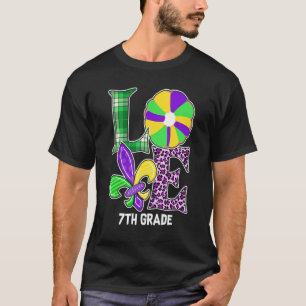 Camiseta Eu Amo A 7 da Mardi Professora da Grau da Grau Leo