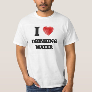 Camiseta Eu amo a água potável