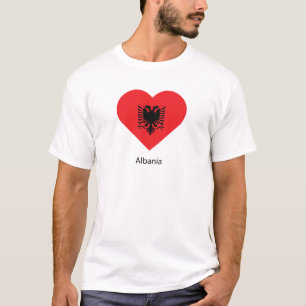 Camiseta Eu amo a Albânia