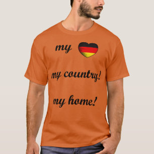 Camiseta Eu Amo A Alemanha Minha Casa Meu País 5