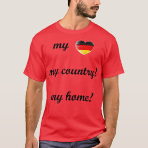 Camiseta Eu Amo A Alemanha Minha Casa Meu País 6