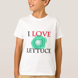 Camiseta Eu amo a alface