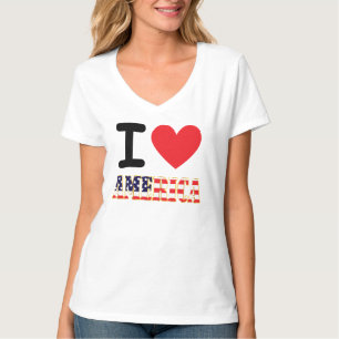 Camiseta Eu Amo a América
