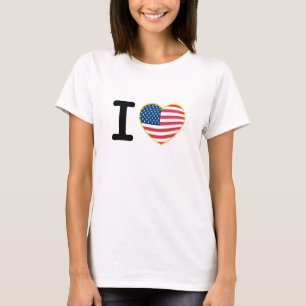 Camiseta Eu amo a América