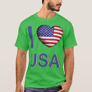 Camiseta Eu Amo A América Bandeira Minha Casa Meu País 18