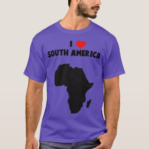 Camiseta Eu amo a América do Sul