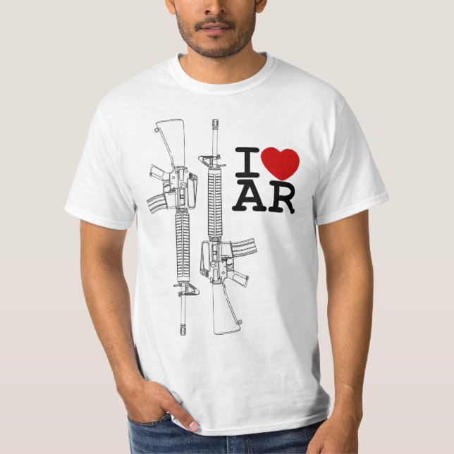 Camiseta Eu amo a AR (Frente)