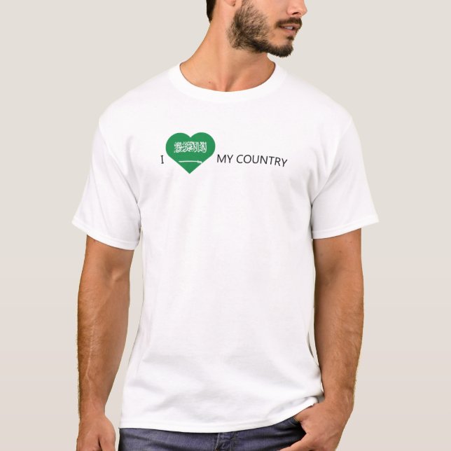 Camiseta Eu amo a Arábia Saudita (Frente)