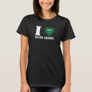 Camiseta Eu amo a Arábia Saudita