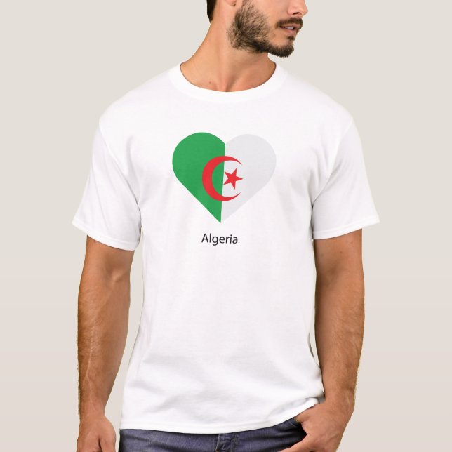 Camiseta Eu amo a Argélia (Frente)