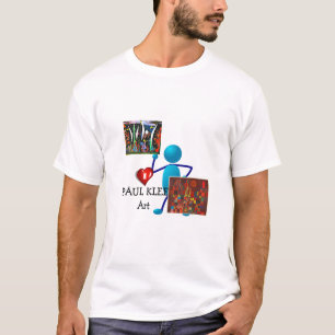 Camiseta Eu amo a arte de Paul Klee