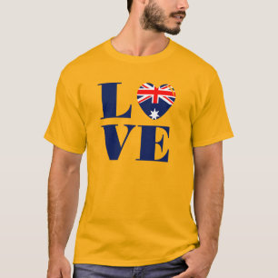 Camiseta Eu amo a Austrália