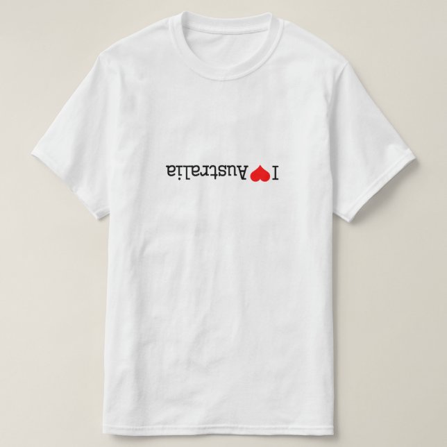 Camiseta Eu amo a Austrália (Frente do Design)