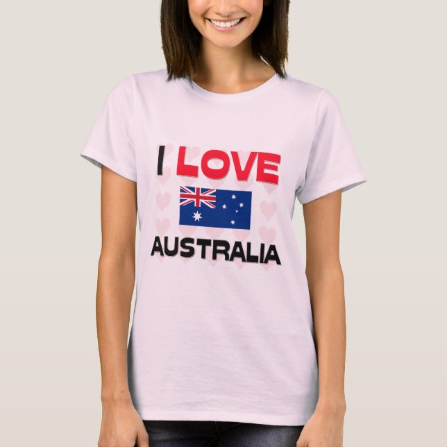 Camiseta Eu amo a Austrália (Frente)