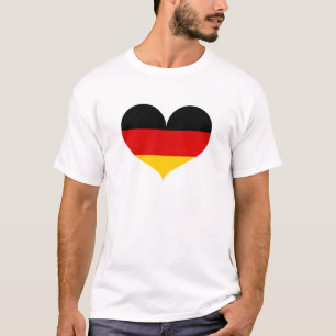 Camiseta Eu Amo A Bandeira Da Alemanha