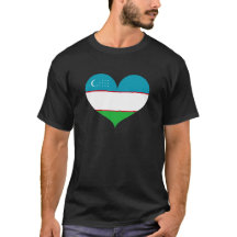 Eu Amo A Bandeira Do Usbequistão