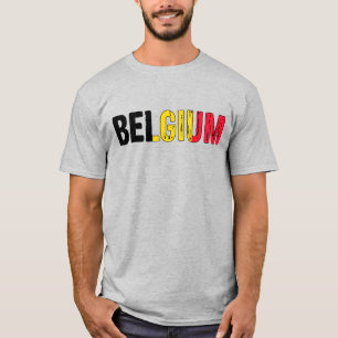 Camiseta Eu amo a Bélgica
