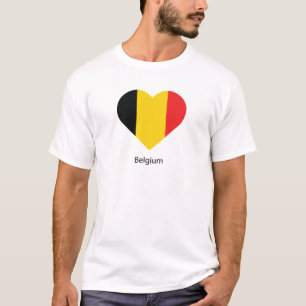 Camiseta Eu amo a Bélgica