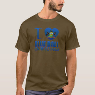 Camiseta Eu amo a bola azul, PA