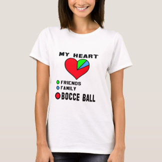Camiseta Eu amo a bola de Bocce