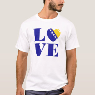 Camiseta Eu amo a Bósnia