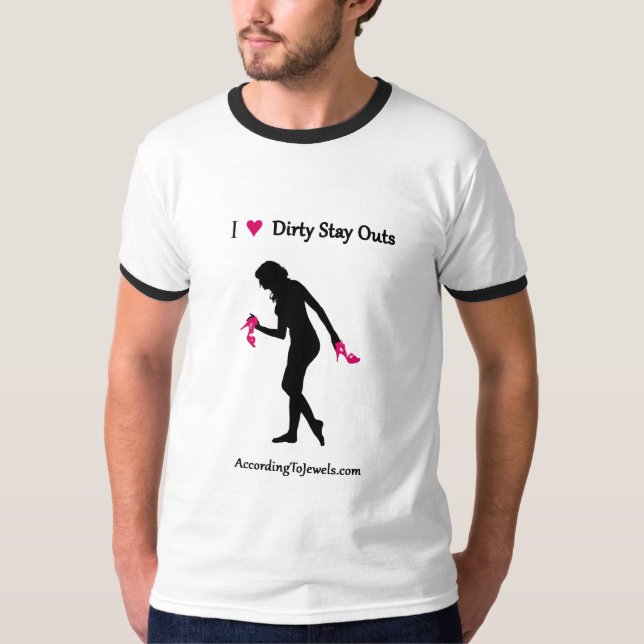 Camiseta Eu amo a campainha suja das saídas da estada (Frente)