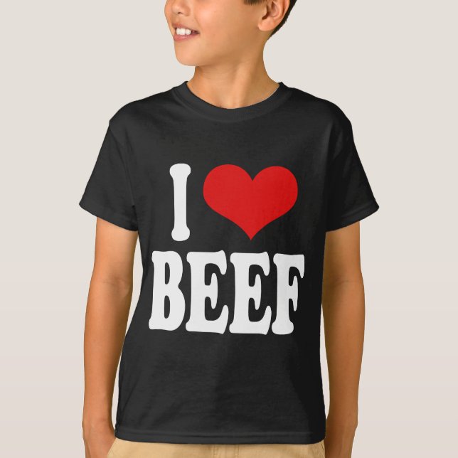 Camiseta Eu amo a carne (Frente)