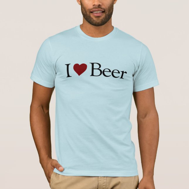Camiseta Eu amo a cerveja (Frente)