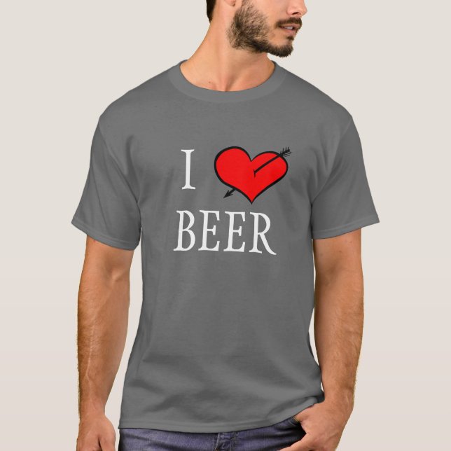Camiseta Eu amo a cerveja (Frente)