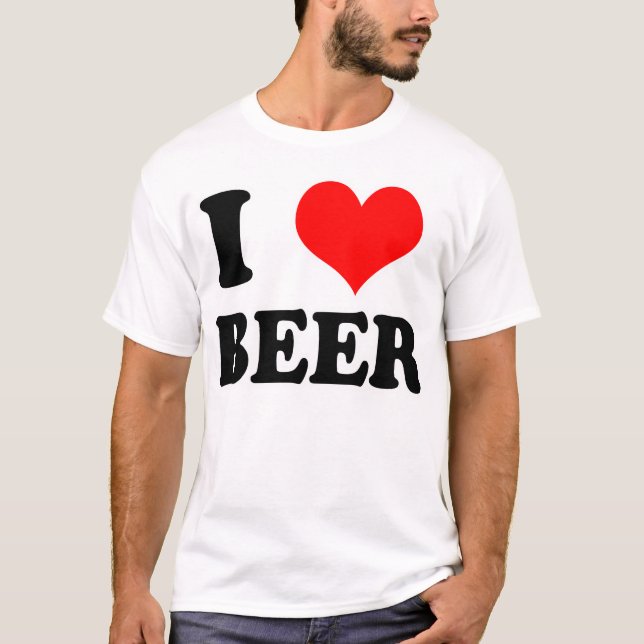 Camiseta eu amo a cerveja (Frente)