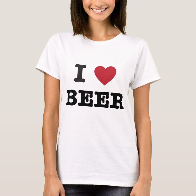 Camiseta eu amo a cerveja (Frente)