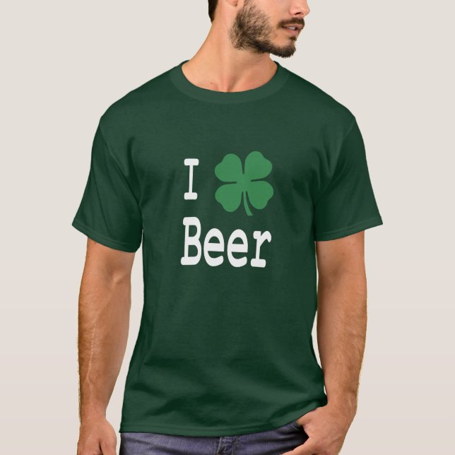 Camiseta Eu amo a cerveja (Frente)