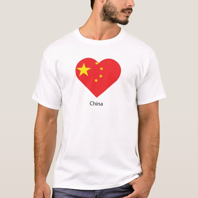 Camiseta Eu amo a China (Frente)