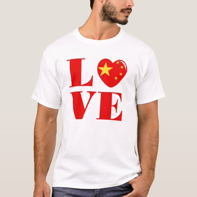 Camiseta Eu amo a China (Frente)
