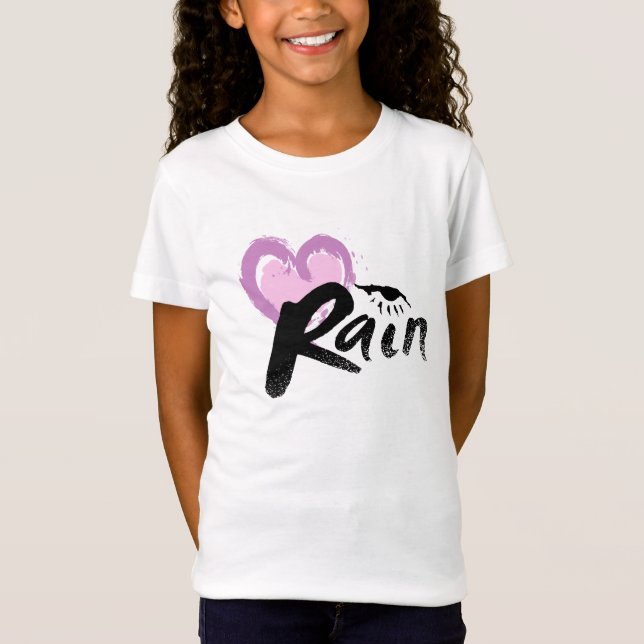 Camiseta Eu amo a chuva (Frente)