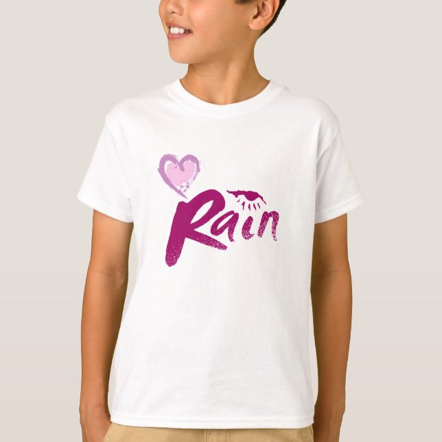 Camiseta Eu amo a chuva (Frente)