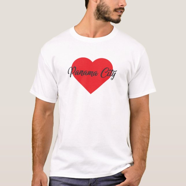 Camiseta Eu Amo a Cidade do Panamá (Frente)