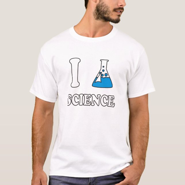 Camiseta Eu amo a ciência (Frente)