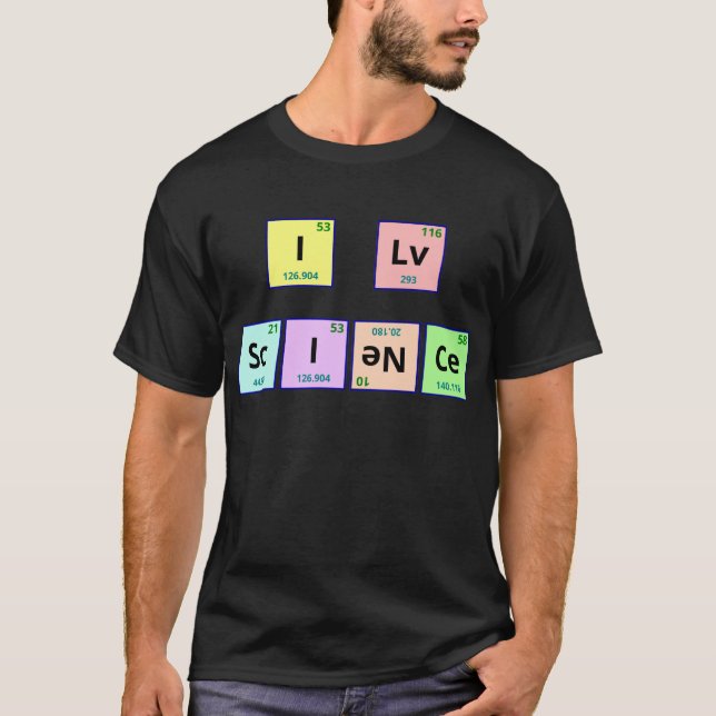 Camiseta Eu amo a ciência (Frente)
