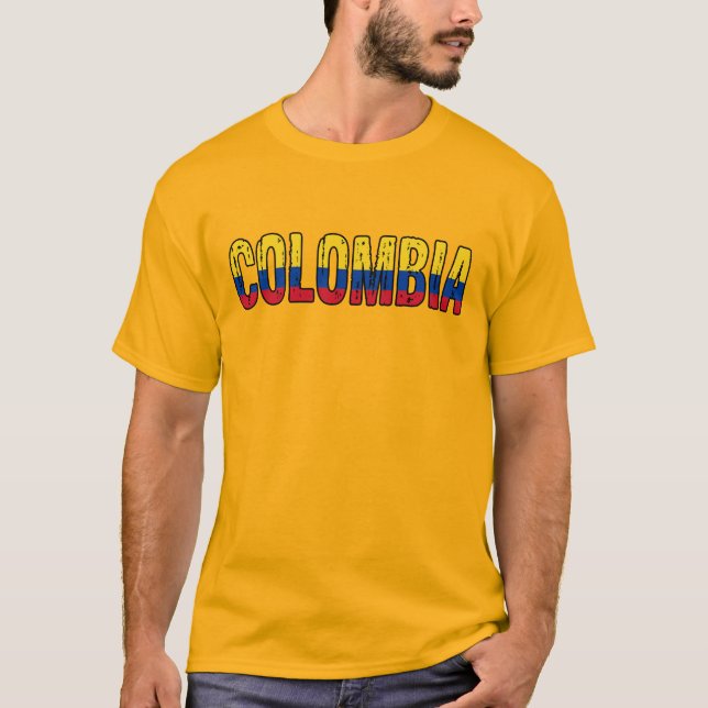 Camiseta Eu amo a Colômbia (Frente)