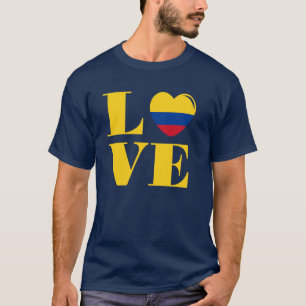 Camiseta Eu amo a Colômbia