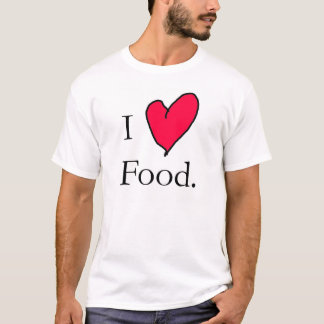 Camiseta Eu amo a comida