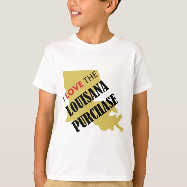 Camiseta Eu amo a compra de Louisiana (Frente)