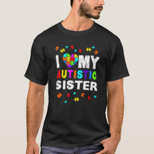 Camiseta Eu Amo A Consciência Da Minha Irmã Autista