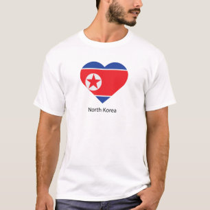 Camiseta Eu amo a Coreia do Norte